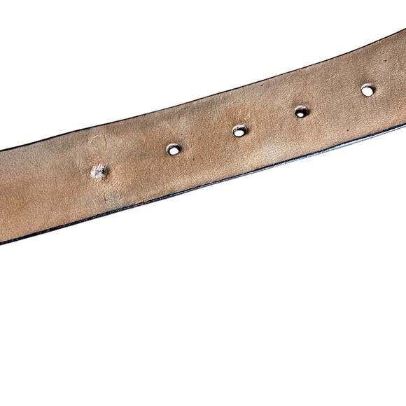 W Kleinberg Leopard Print Genuine Calf Hair Waist Belt Sz M Minimalist - Picture 5 of 9